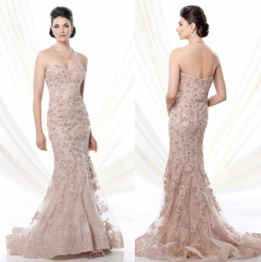 BRONZE MON CHERI MOB GOWN